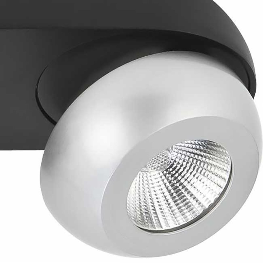 Highlight Spot Doblo 3 lichts  L 39 cm aluminium zwart Highlight Spot Doblo 3 lichts  L 39 cm aluminium zwart