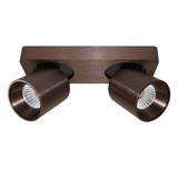 Artdelight Spot Laguna 2 lichts L 22 cm B 8,5 cm koper brons