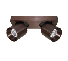 Artdelight Spot Laguna 2 lichts L 22 cm B 8,5 cm koper brons