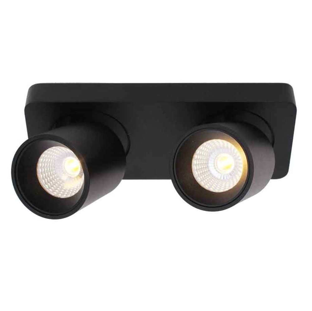 Artdelight Spot Laguna 2 lichts L 22 cm B 8,5 cm zwart Artdelight Spot Laguna 2 lichts L 22 cm B 8,5 cm zwart