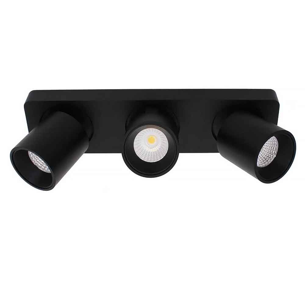 Spot Laguna Led Zwart 3Lichts