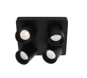 Artdelight Spot Laguna 4 lichts 22 x 22 cm zwart