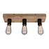 Plafondlamp Lenero 3 Lichts L 50 cm hout zwart Plafondlamp Lenero 3 Lichts L 50 cm hout zwart