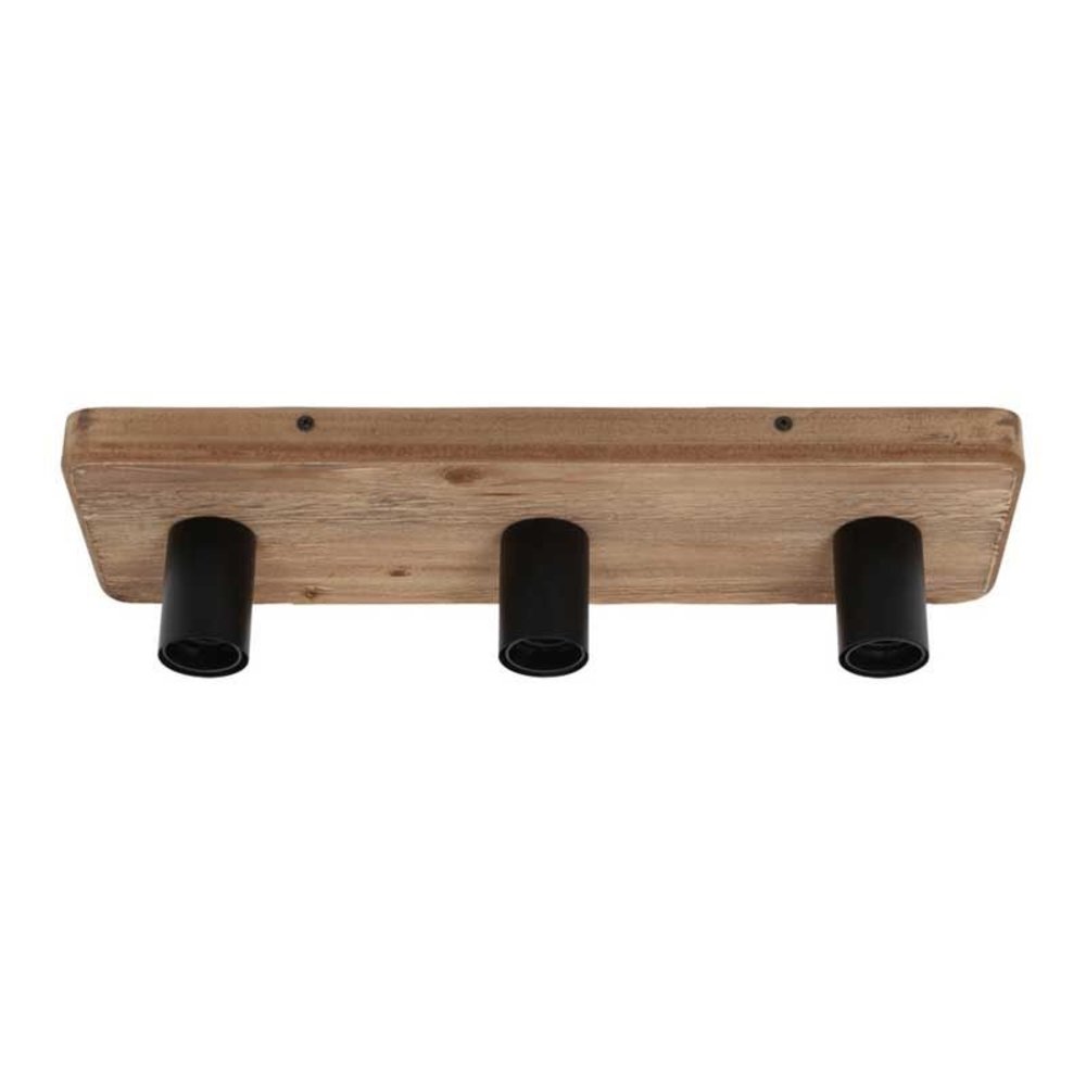 Freelight Plafondlamp Lenero 3 Lichts L 50 cm hout zwart Freelight Plafondlamp Lenero 3 Lichts L 50 cm hout zwart