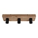 Freelight Plafondlamp Lenero 3 Lichts L 50 cm hout zwart Freelight Plafondlamp Lenero 3 Lichts L 50 cm hout zwart