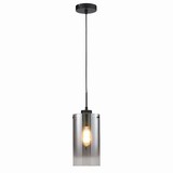 Freelight Hanglamp Ventotto 1 lichts Ø 15 cm rook glas zwart Freelight Hanglamp Ventotto 1 lichts Ø 15 cm rook glas zwart