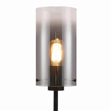 Freelight Tafellamp Ventotto H 58 cm Ø 15 cm rook glas zwart Freelight Tafellamp Ventotto H 58 cm Ø 15 cm rook glas zwart