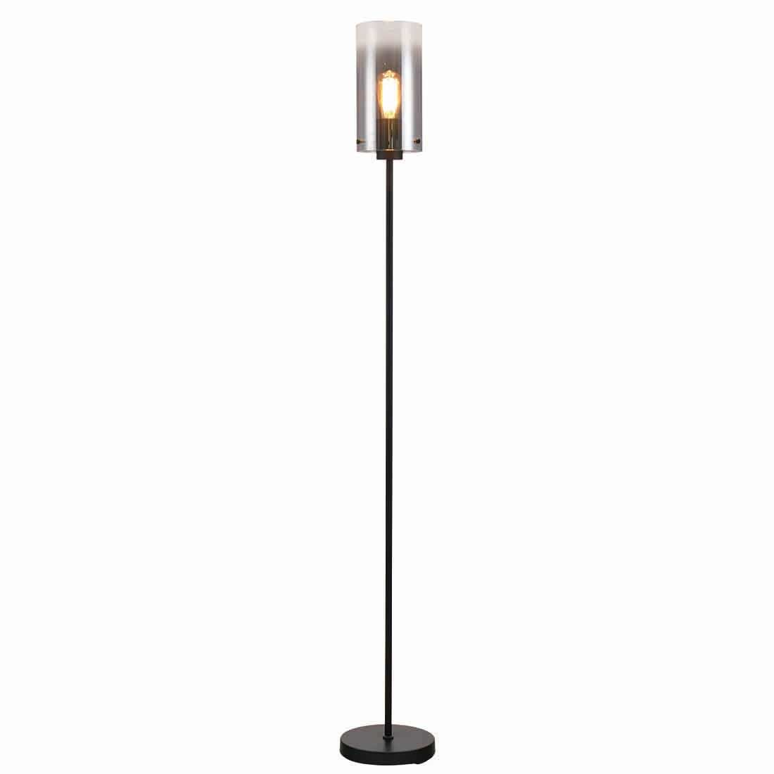 Vloerlamp Ventotto Zwart & Smoke Glas 166cm