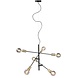 Highlight Hanglamp Sticks 6 lichts Ø 70 cm goud zwart Highlight Hanglamp Sticks 6 lichts Ø 70 cm goud zwart