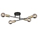 Highlight Plafondlamp Sticks 4 lichts Ø 60 cm goud zwart Highlight Plafondlamp Sticks 4 lichts Ø 60 cm goud zwart