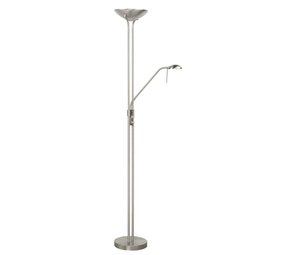 Highlight Vloerlamp New Luna H 180 cm 24 + 5 Watt mat chroom Highlight Vloerlamp New Luna H 180 cm 24 + 5 Watt mat chroom