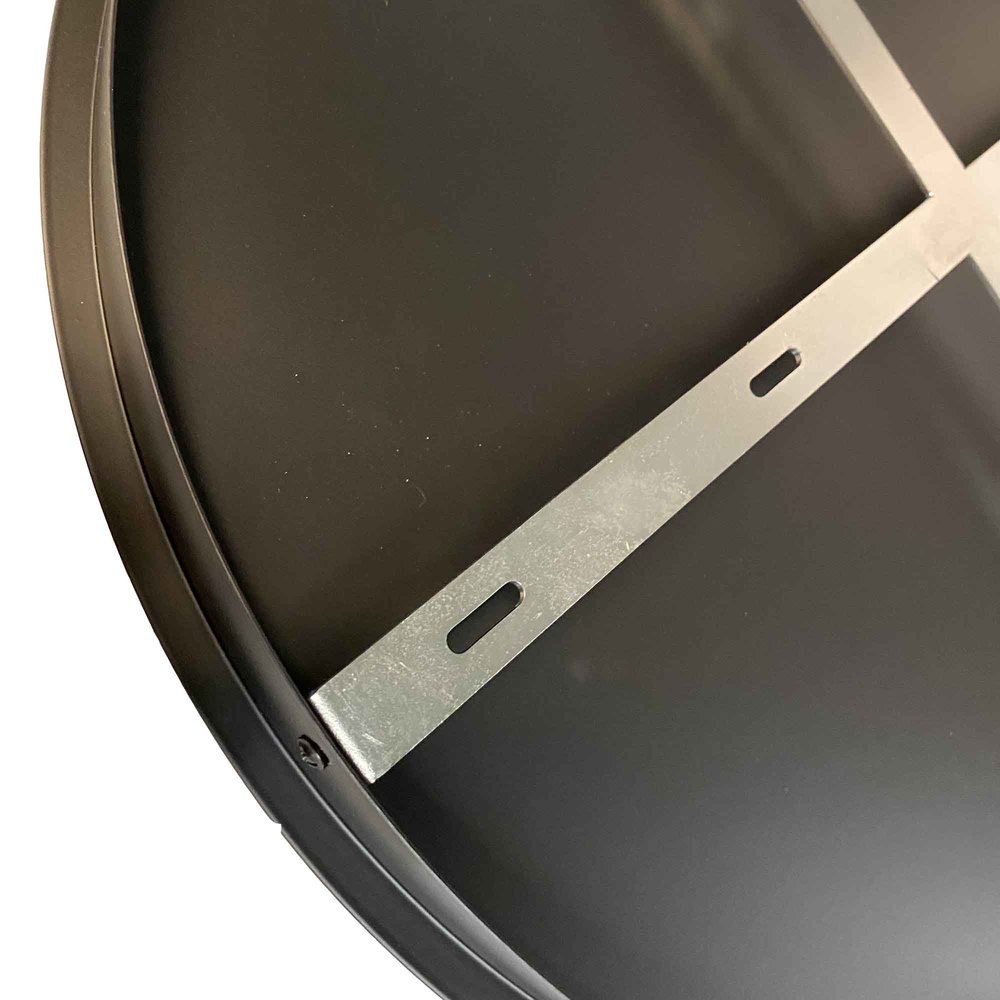 Ylumen Plafondplaat Ø  50 cm met 5 gaten zwart