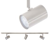 Highlight Railsysteem Trackline 100 cm + 3 cilinder spots mat chroom Highlight Railsysteem Trackline 100 cm + 3 cilinder spots mat chroom