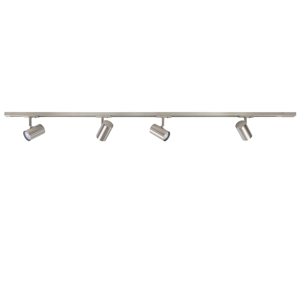 Highlight Railsysteem Trackline 150 cm + 4 cilinder spots mat chroom