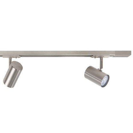 Highlight Railsysteem Trackline 150 cm + 4 cilinder spots mat chroom