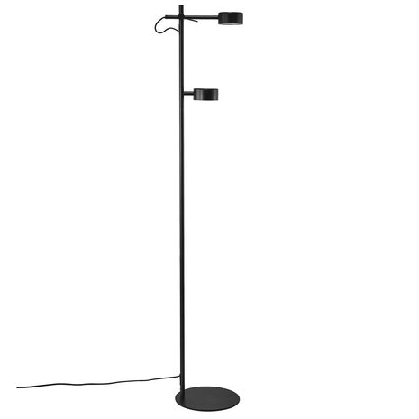 Nordlux Vloerlamp Clyde 2 lichts H 138 cm 3 step dim zwart Nordlux Vloerlamp Clyde 2 lichts H 138 cm 3 step dim zwart