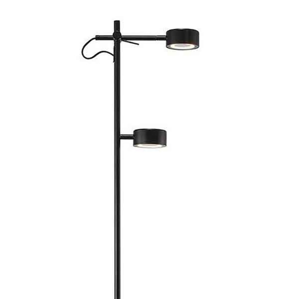 Nordlux Vloerlamp Clyde 2 lichts H 138 cm 3 step dim zwart Nordlux Vloerlamp Clyde 2 lichts H 138 cm 3 step dim zwart