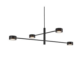 Nordlux Hanglamp Clyde 4 lichts 89 x 89 cm 3 step dim zwart Nordlux Hanglamp Clyde 4 lichts 89 x 89 cm 3 step dim zwart