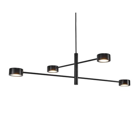 Nordlux Hanglamp Clyde 4 lichts 89 x 89 cm 3 step dim zwart Nordlux Hanglamp Clyde 4 lichts 89 x 89 cm 3 step dim zwart