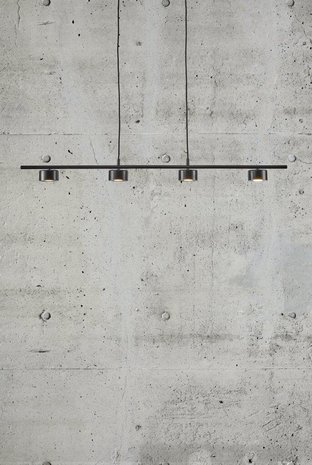 Nordlux Hanglamp Clyde 4 lichts L 115 cm 3 step dim zwart Nordlux Hanglamp Clyde 4 lichts L 115 cm 3 step dim zwart
