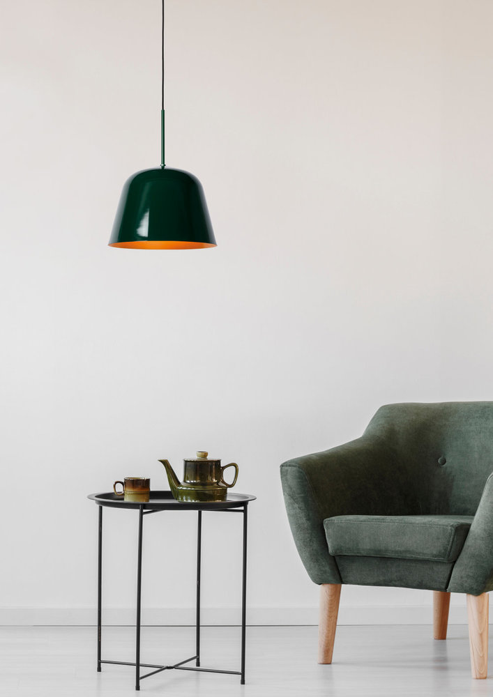 Lucide MISHA - Hanglamp - Ø 31 cm - 1xE27 - Groen Lucide MISHA - Hanglamp - Ø 31 cm - 1xE27 - Groen