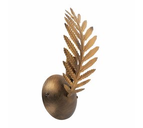 Ylumen Wandlamp Palm 1 blad H 32 cm goud bruin Ylumen Wandlamp Palm 1 blad H 32 cm goud bruin