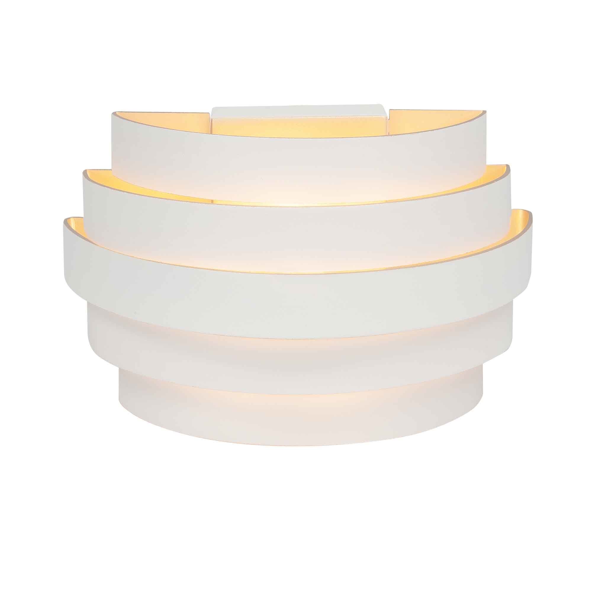 Highlight Wandlamp Scudo B 20 cm wit goud