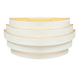 Highlight Wandlamp Scudo B 25 cm wit goud Highlight Wandlamp Scudo B 25 cm wit goud