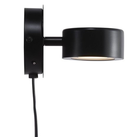 Nordlux Wandlamp Clyde Ø 10 cm 3 step dim zwart Nordlux Wandlamp Clyde Ø 10 cm 3 step dim zwart