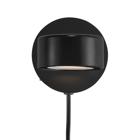 Nordlux Wandlamp Clyde Ø 10 cm 3 step dim zwart Nordlux Wandlamp Clyde Ø 10 cm 3 step dim zwart