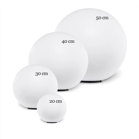 Ylumen Buitenlamp Globe Ø 20 cm wit Ylumen Buitenlamp Globe Ø 20 cm wit