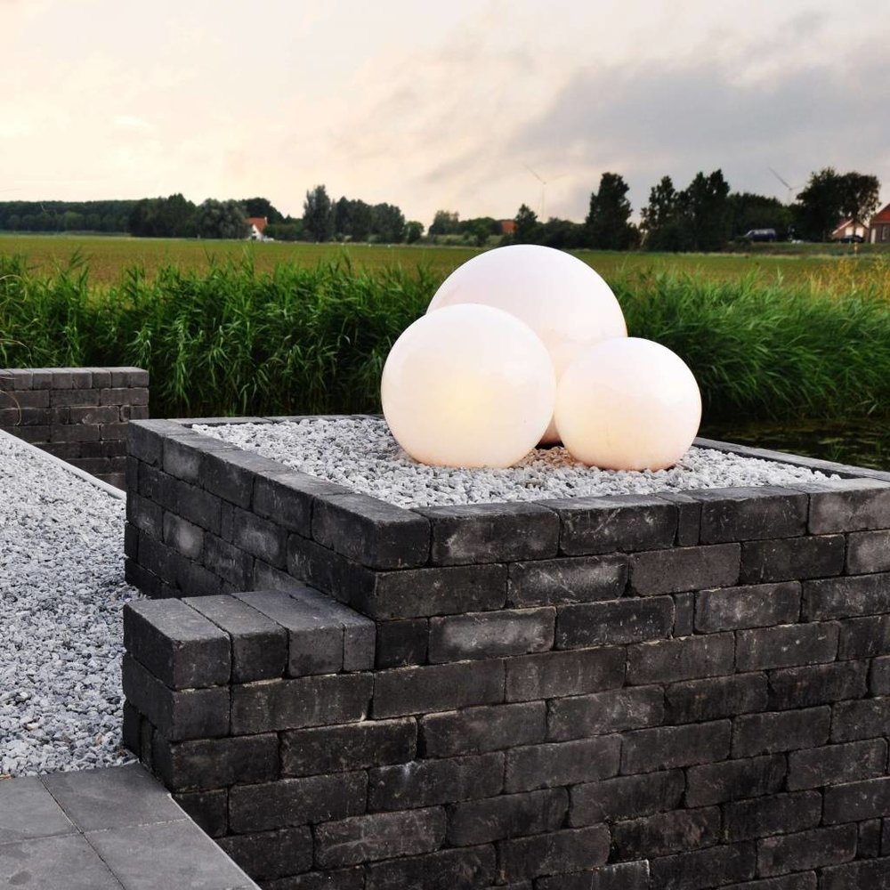 Ylumen Buitenlamp Globe Ø 30 cm wit Ylumen Buitenlamp Globe Ø 30 cm wit