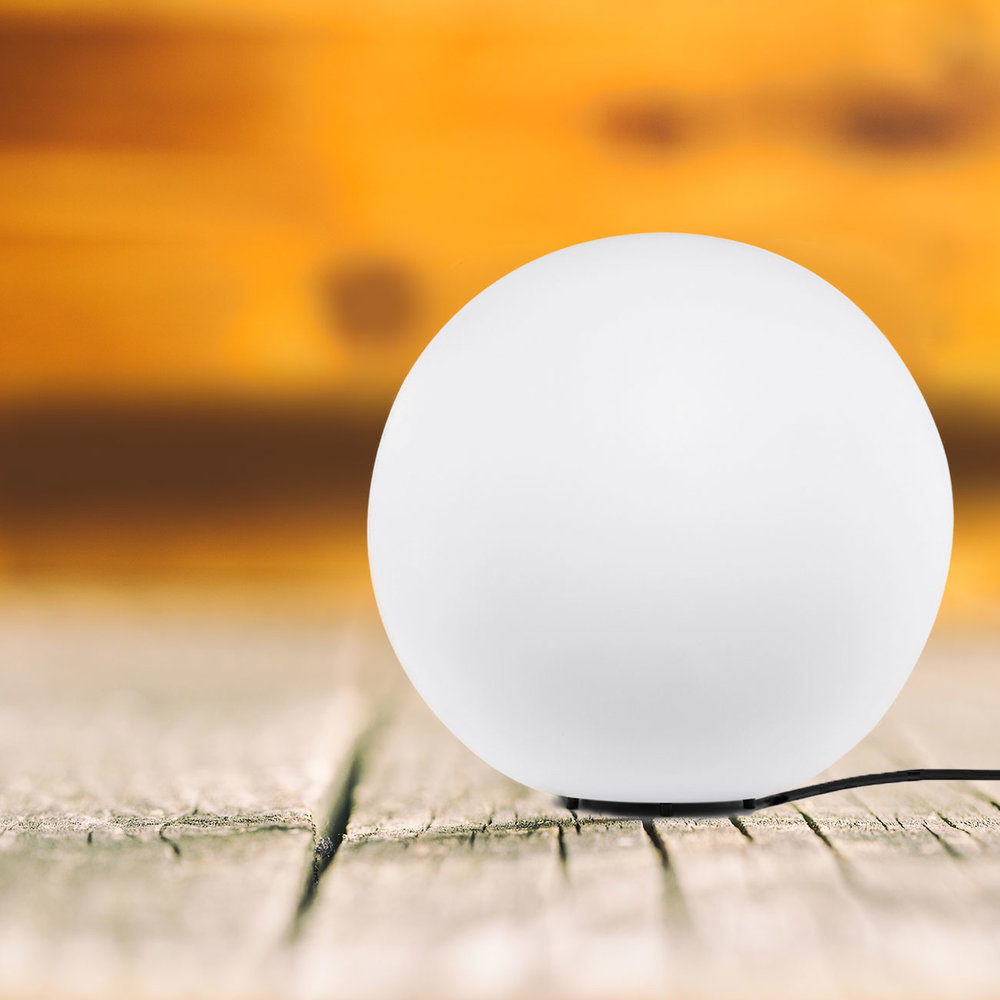 Ylumen Buitenlamp Globe Ø 30 cm wit Ylumen Buitenlamp Globe Ø 30 cm wit