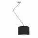 Ylumen Hanglamp Knik met zwarte kap Ø 40 cm mat-chroom Ylumen Hanglamp Knik met zwarte kap Ø 40 cm mat-chroom