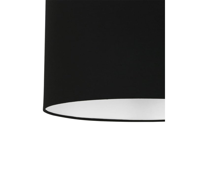 Hanglamp Knik met zwarte kap Ø 40 cm zwart