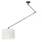 Ylumen Hanglamp Knik met witte kap Ø 40 cm zwart Ylumen Hanglamp Knik met witte kap Ø 40 cm zwart