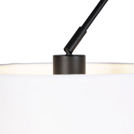 Ylumen Hanglamp Knik met witte kap Ø 40 cm zwart Ylumen Hanglamp Knik met witte kap Ø 40 cm zwart