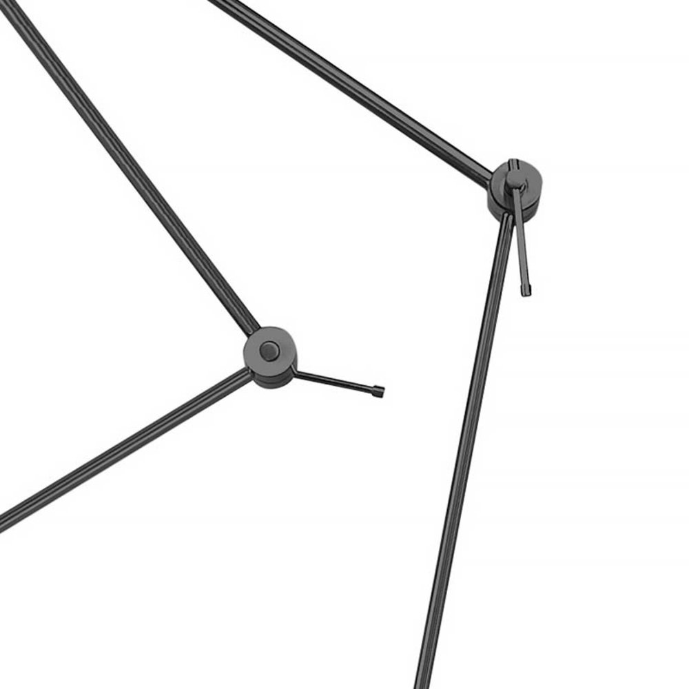 Ylumen Hanglamp Knik 2 lichts met witte kappen Ø 40 cm zwart Ylumen Hanglamp Knik 2 lichts met witte kappen Ø 40 cm zwart