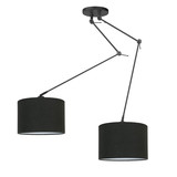 Ylumen Hanglamp Knik 2 lichts met zwarte kappen Ø 40 cm zwart Ylumen Hanglamp Knik 2 lichts met zwarte kappen Ø 40 cm zwart