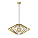 Lucide DIAMOND - Hanglamp - Ø 63 cm - 1xE27 - Mat Goud / Messing Lucide DIAMOND - Hanglamp - Ø 63 cm - 1xE27 - Mat Goud / Messing