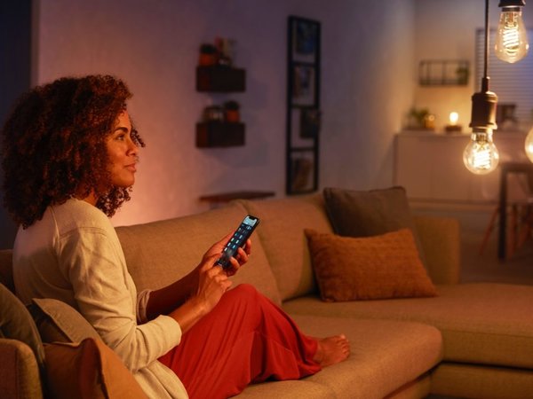 Philips HUE Lichtbron E27 Filament G93 White Philips HUE Lichtbron E27 Filament G93 White