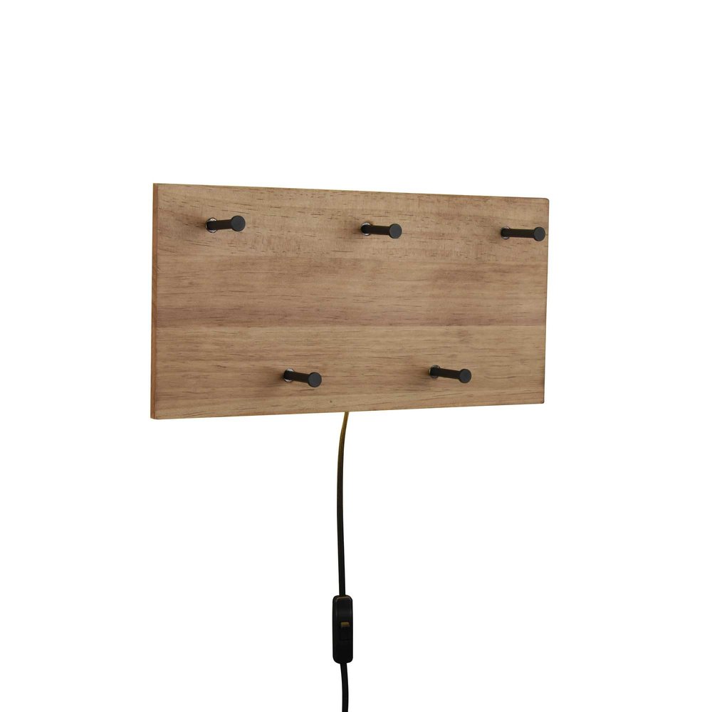 Mirrors and more Kapstok Romy LED 40 x 20 cm 5 haken Hout