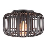 Freelight Plafondlamp Treccia Rotan Ø 40 cm zwart Freelight Plafondlamp Treccia Rotan Ø 40 cm zwart