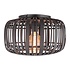 Plafondlamp Treccia Rotan Ø 40 cm zwart Plafondlamp Treccia Rotan Ø 40 cm zwart