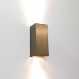 Artdelight Wandlamp Dante 2 lichts 15,5 x 6,5 cm metallic brons