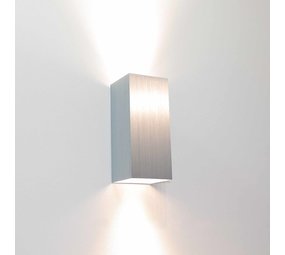 Artdelight Wandlamp Dante 2 lichts 15,5 x 6,5 cm aluminium