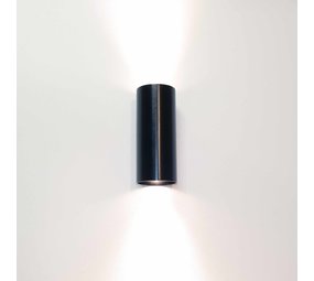 Artdelight Wandlamp Roulo 2 lichts H 15,4 Ø 6,5 cm zwart Artdelight Wandlamp Roulo 2 lichts H 15,4 Ø 6,5 cm zwart