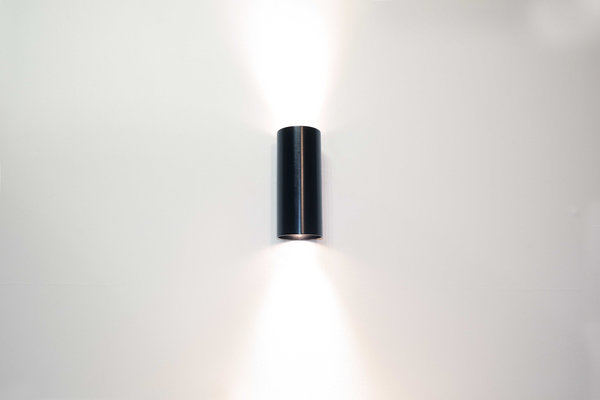 Artdelight Wandlamp Roulo 2 lichts H 15,4 Ø 6,5 cm zwart Artdelight Wandlamp Roulo 2 lichts H 15,4 Ø 6,5 cm zwart