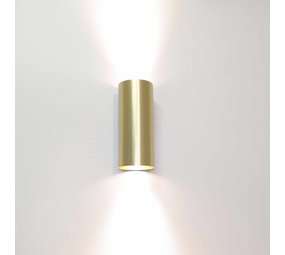 Artdelight Wandlamp Roulo 2 lichts H 15,4 Ø 6,5 cm mat goud Artdelight Wandlamp Roulo 2 lichts H 15,4 Ø 6,5 cm mat goud