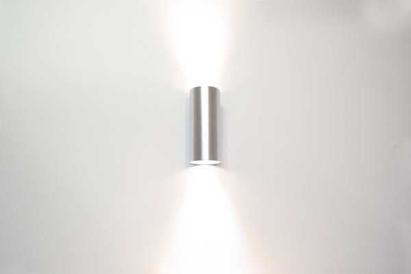 Artdelight Wandlamp Roulo 2 lichts H 15,4 Ø 6,5 cm aluminium Artdelight Wandlamp Roulo 2 lichts H 15,4 Ø 6,5 cm aluminium